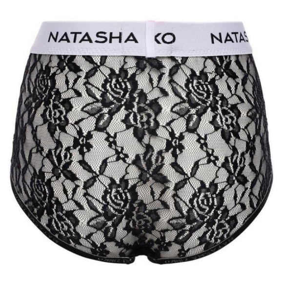 NWoT Natasha Zinko laced logo briefs - Picture 7 of 9